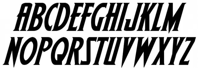 Wolf's Bane II Italic 字体 大写