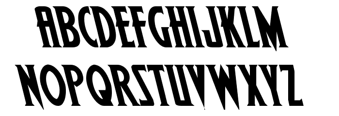 Wolf's Bane II Leftalic Font LOWERCASE