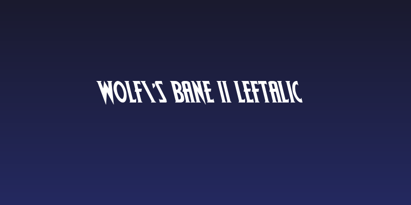 Wolf's Bane II Leftalic Social Header