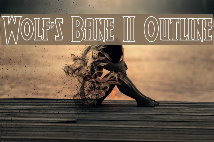 Wolf's Bane II Outline Fonte examples