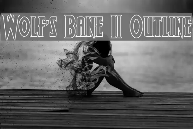 Wolf's Bane II Outline Font examples