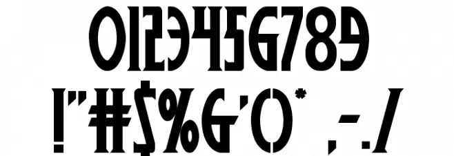 Wolf's Bane II Regular Font OTHER CHARS