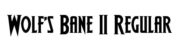 Wolf's Bane II Regular Font