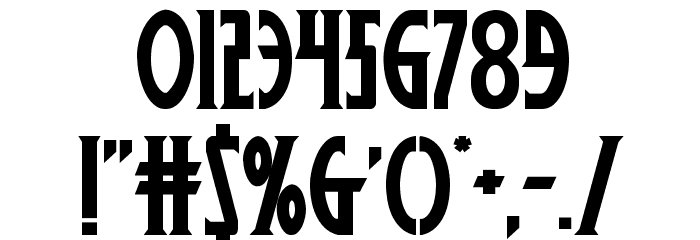 Wolf's Bane II Regular Font OTHER CHARS