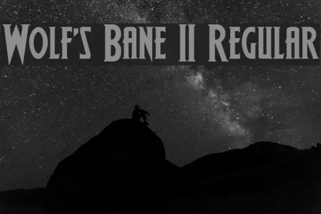 Wolf's Bane II Regular Font examples
