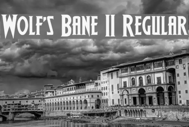 Wolf's Bane II Regular Font examples
