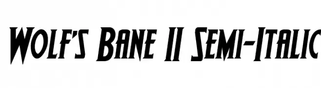 Wolf's Bane II Semi-Italic 