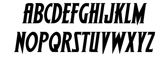 Wolf's Bane II Semi-Italic Font LOWERCASE