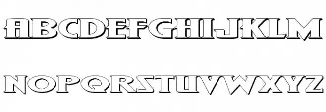 Wolf's Bane II Super-Expand 3D Schriftart Groß