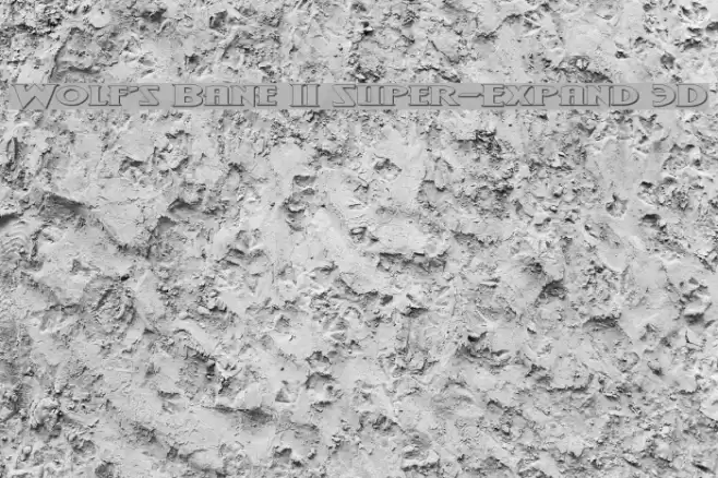 Wolf's Bane II Super-Expand 3D Font examples