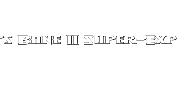 Wolf's Bane II Super-Expand 3D Logo