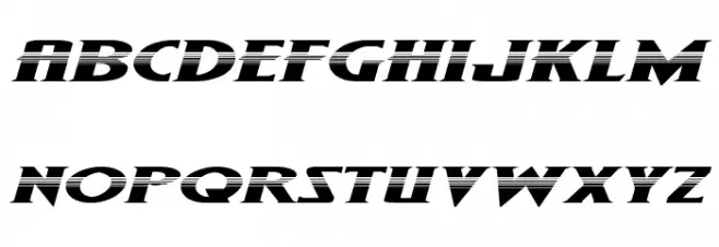 Wolf's Bane II Super-Expand Halftone Italic Шрифта ВЕРХНИЙ