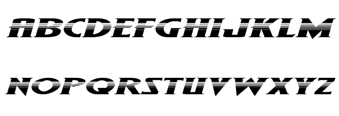 Wolf's Bane II Super-Expand Halftone Italic Font LOWERCASE