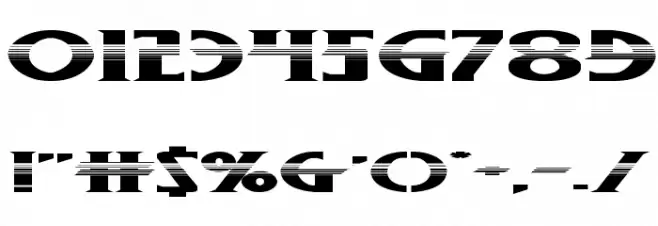 Wolf's Bane II Super-Expand Halftone Font OTHER CHARS