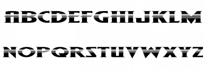 Wolf's Bane II Super-Expand Halftone Schriftart Kleinbuchstaben