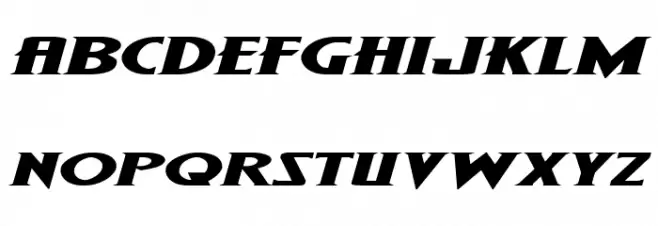 Wolf's Bane II Super-Expand Italic Fonte MAIÚSCULAS
