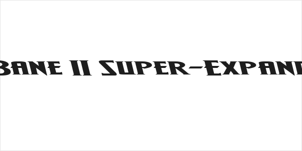 Wolf's Bane II Super-Expand Leftalic Logo