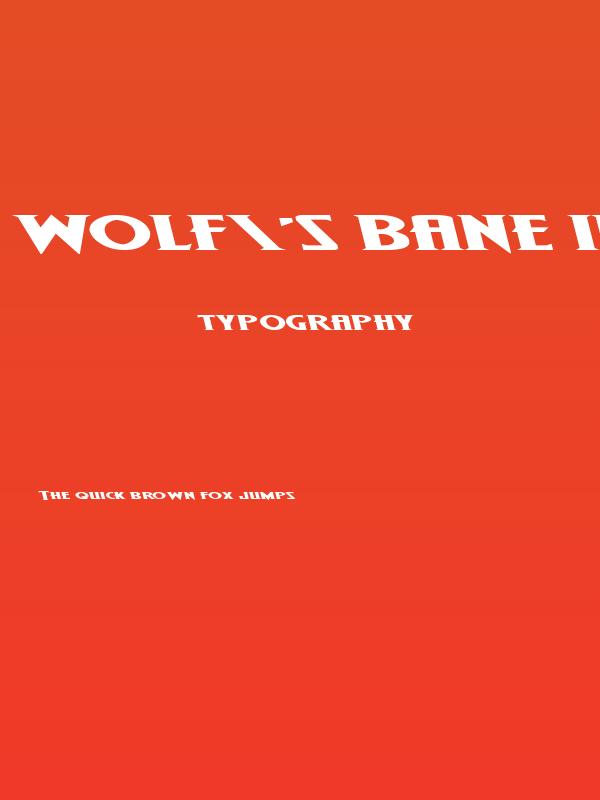 Wolf's Bane II Super-Expand Leftalic Poster