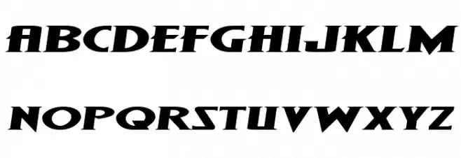 Wolf's Bane II Super-Expand Semi-Italic Polices MAJUSCULES
