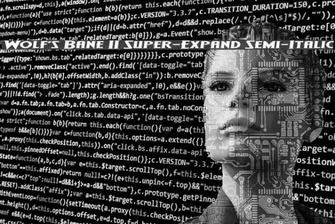 Wolf's Bane II Super-Expand Semi-Italic Font examples