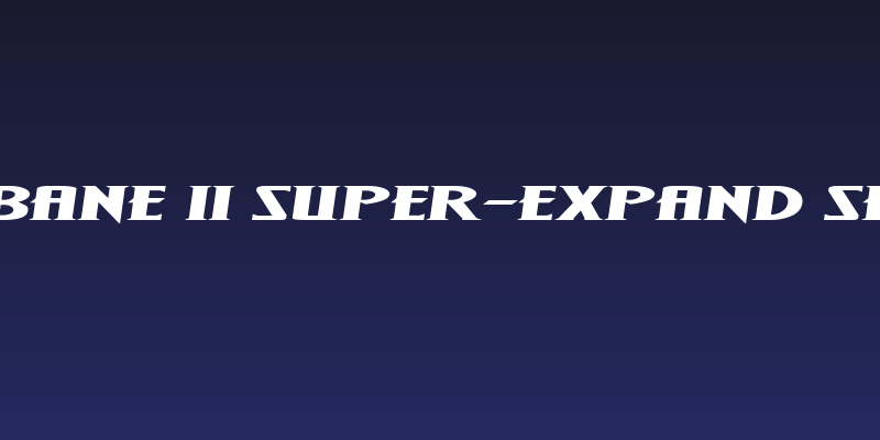 Wolf's Bane II Super-Expand Semi-Italic Social Header