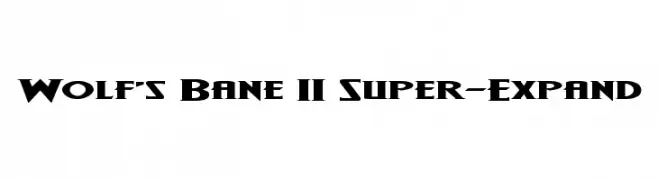 Wolf's Bane II Super-Expand  नि: शुल्क फ़ॉन्ट्स डाउनलोड
