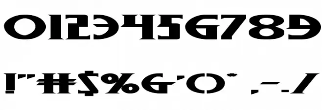 Wolf's Bane II Super-Expand Font OTHER CHARS