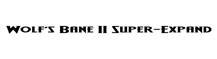 Wolf's Bane II Super-Expand  font caratteri gratis