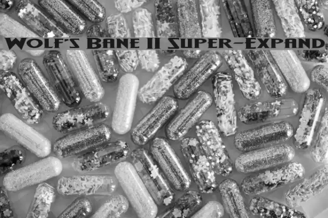 Wolf's Bane II Super-Expand Font examples