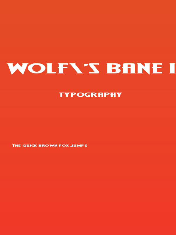 Wolf's Bane II Super-Expand Poster
