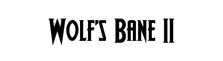 Wolf's Bane II  Descarca Fonturi Gratis
