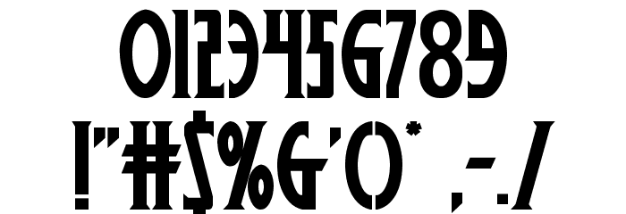 Wolf's Bane II Font OTHER CHARS