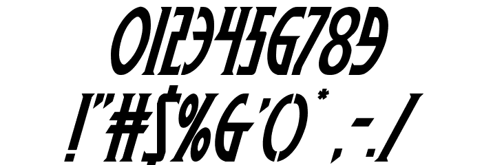 Wolf's Bane Italic Font OTHER CHARS