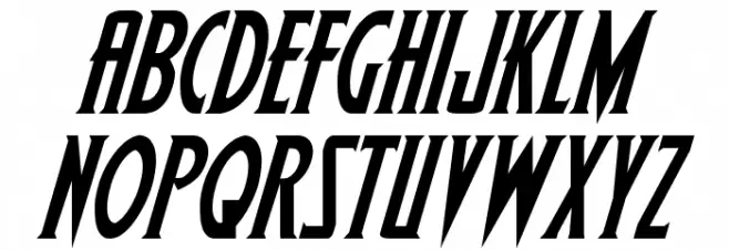 Wolf's Bane Italic Caratteri MAIUSCOLE