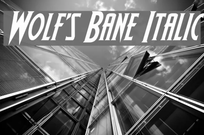 Wolf's Bane Italic Example 1