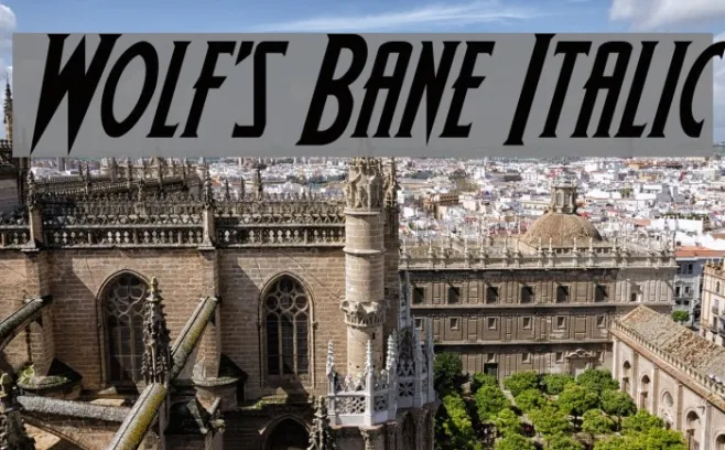Wolf's Bane Italic Example 2