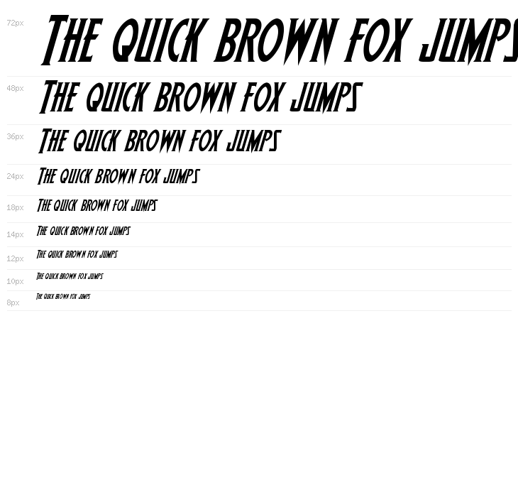 Wolf's Bane Italic Waterfall