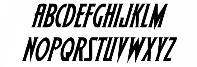 Wolf's Bane Italic Caratteri MINUSCOLO