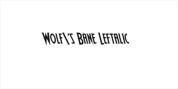 Wolf's Bane Leftalic Logo