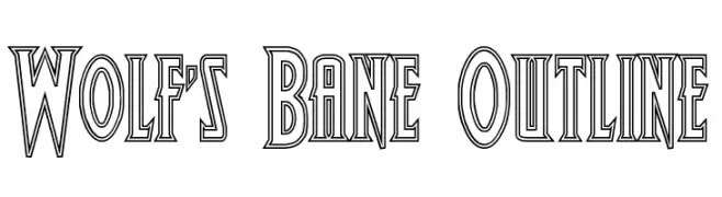 Wolf's Bane Outline  font caratteri gratis