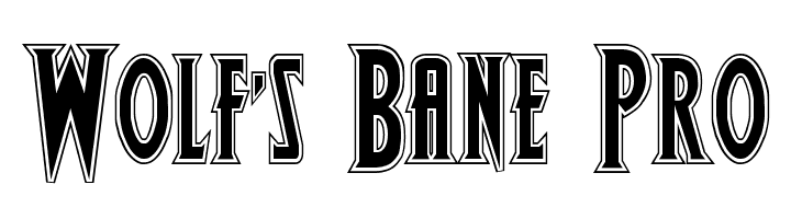 Wolf's Bane Pro  Descarca Fonturi Gratis