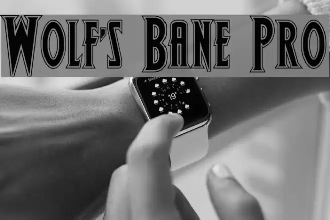 Wolf's Bane Pro Font examples