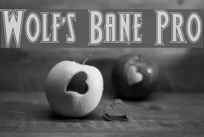 Wolf's Bane Pro Font examples
