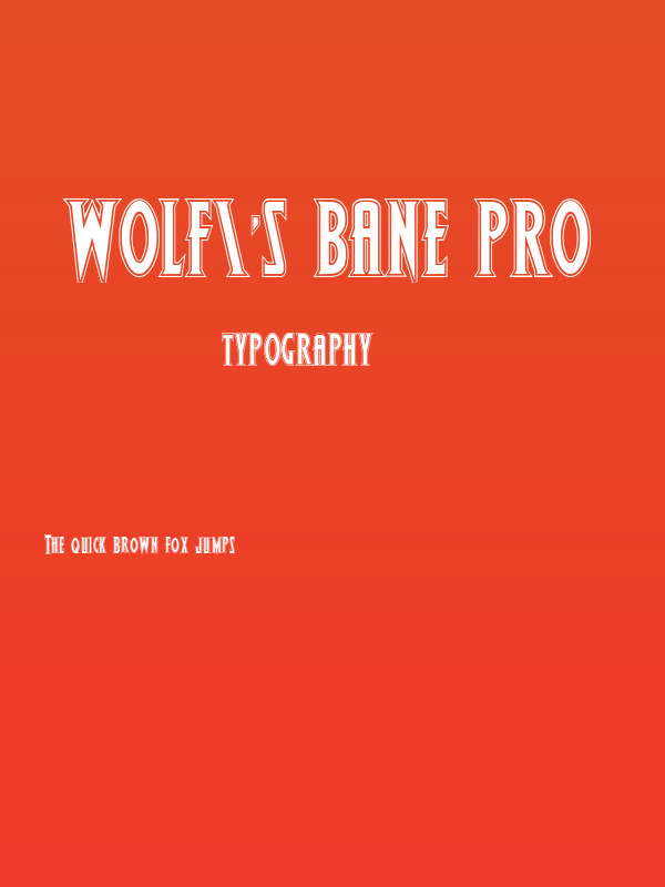 Wolf's Bane Pro Poster
