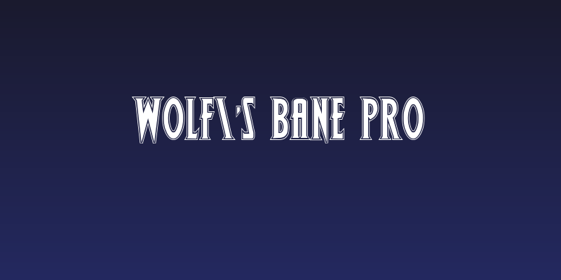 Wolf's Bane Pro Social Header