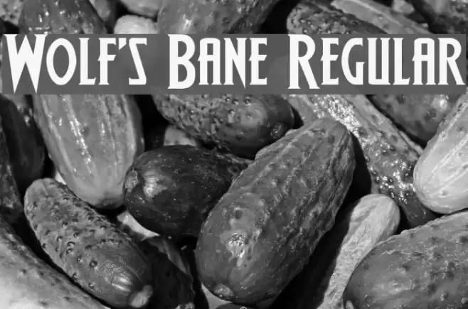 Wolf's Bane Regular Font examples