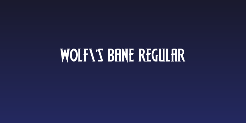 Wolf's Bane Regular Social Header