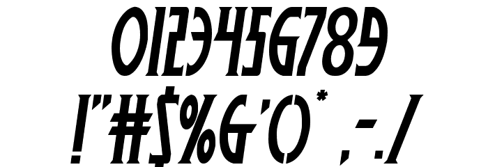 Wolf's Bane Semi-Italic Font OTHER CHARS