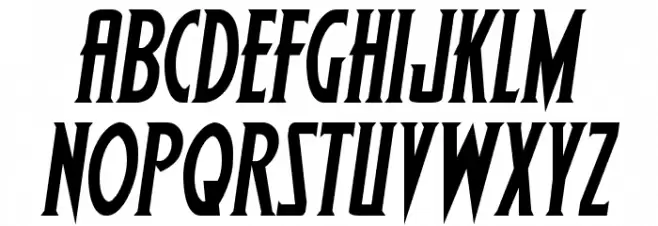 Wolf's Bane Semi-Italic Polices MAJUSCULES