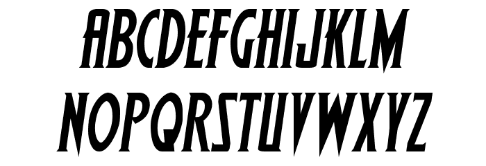 Wolf's Bane Semi-Italic Font LOWERCASE